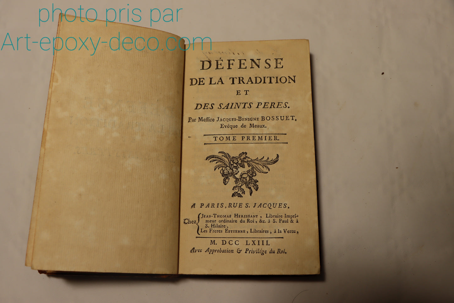 Defense De La Tradition 1763