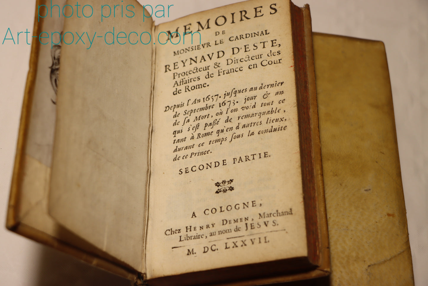 Memoires de Cardinal d'Este 1677