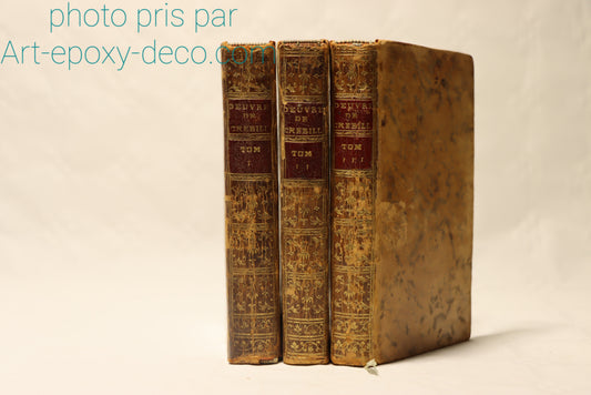 Oeuvres de Crebillion Oeuvres de Crebillion 1772 en 3 tome