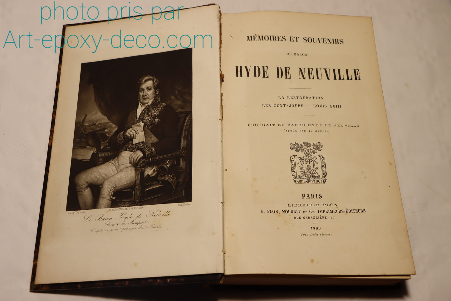 Memories du baron Hyde de Neuville 1890