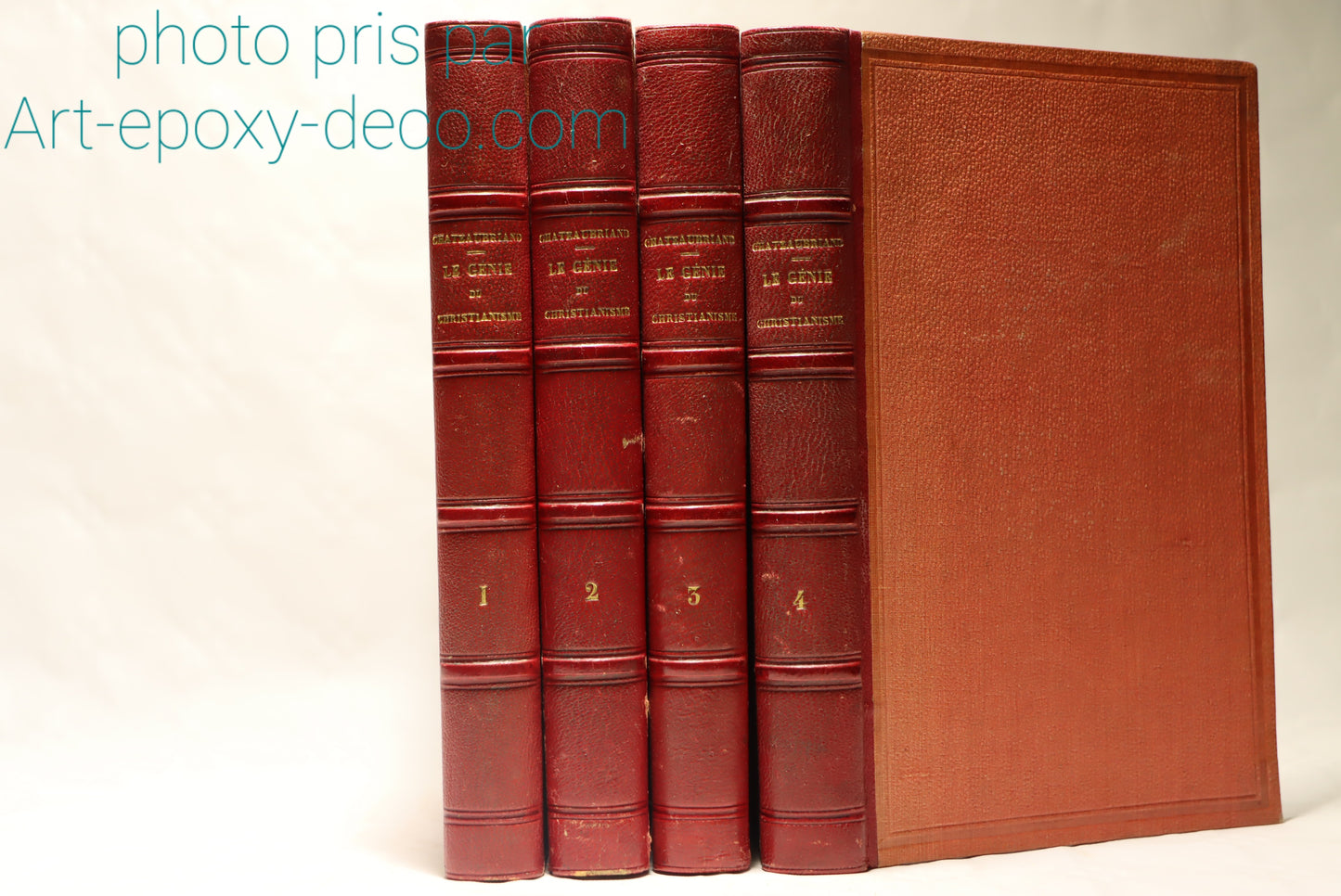 Oeuvres de Chateaubriand ; le génie du christianisme 4 volumes 1858