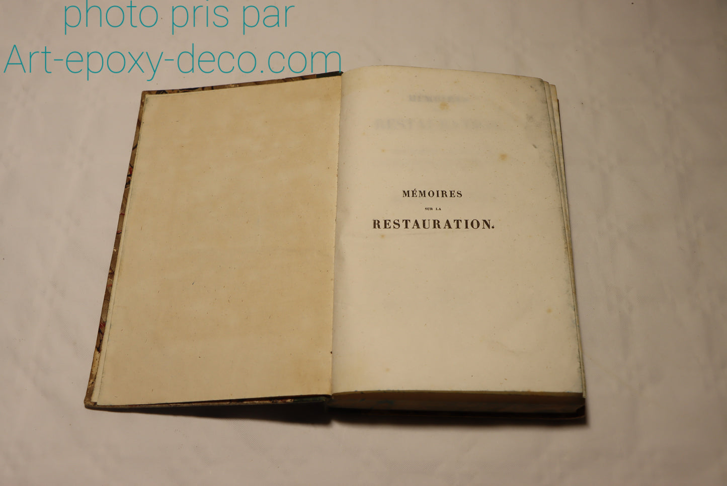 Memoires sur la restauration  livres 1838