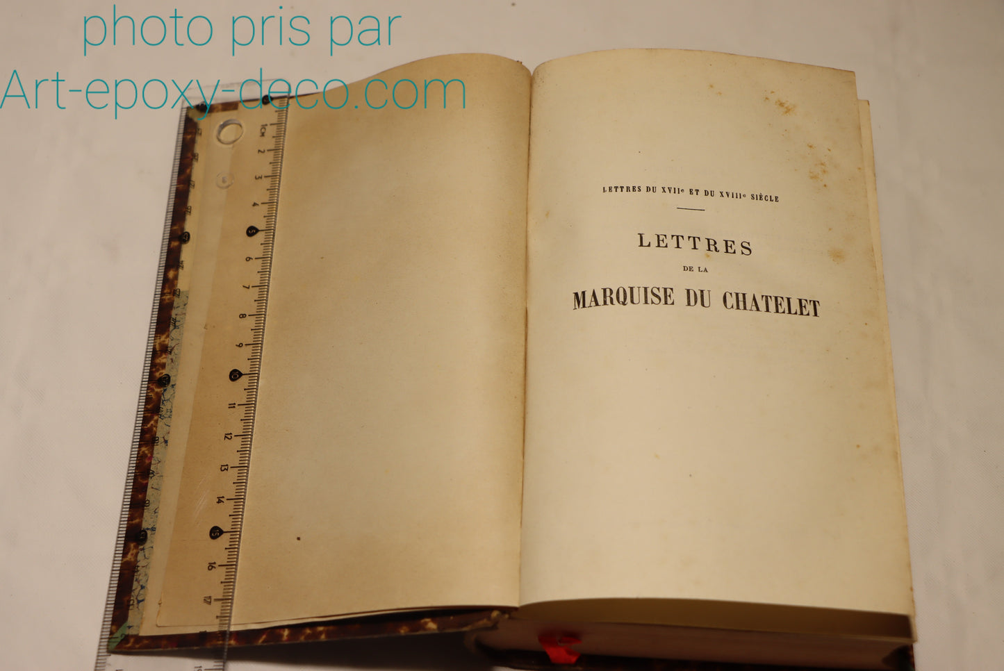 Lettres de la marquise du châtelet Charpentier 1878 relié