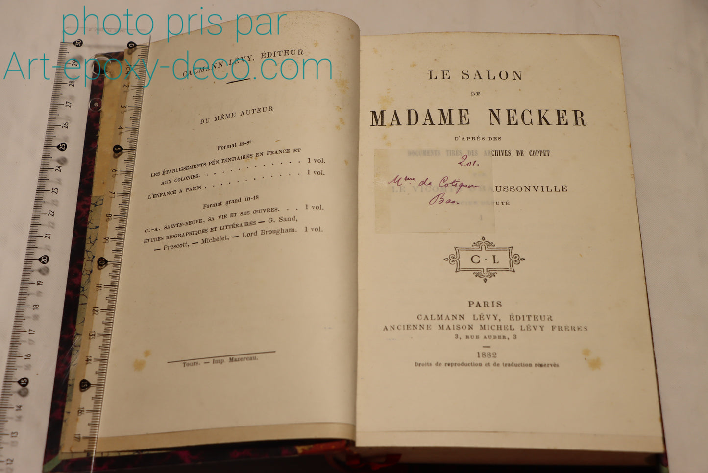 Le salon de madame Necker 1882 en 2 tome