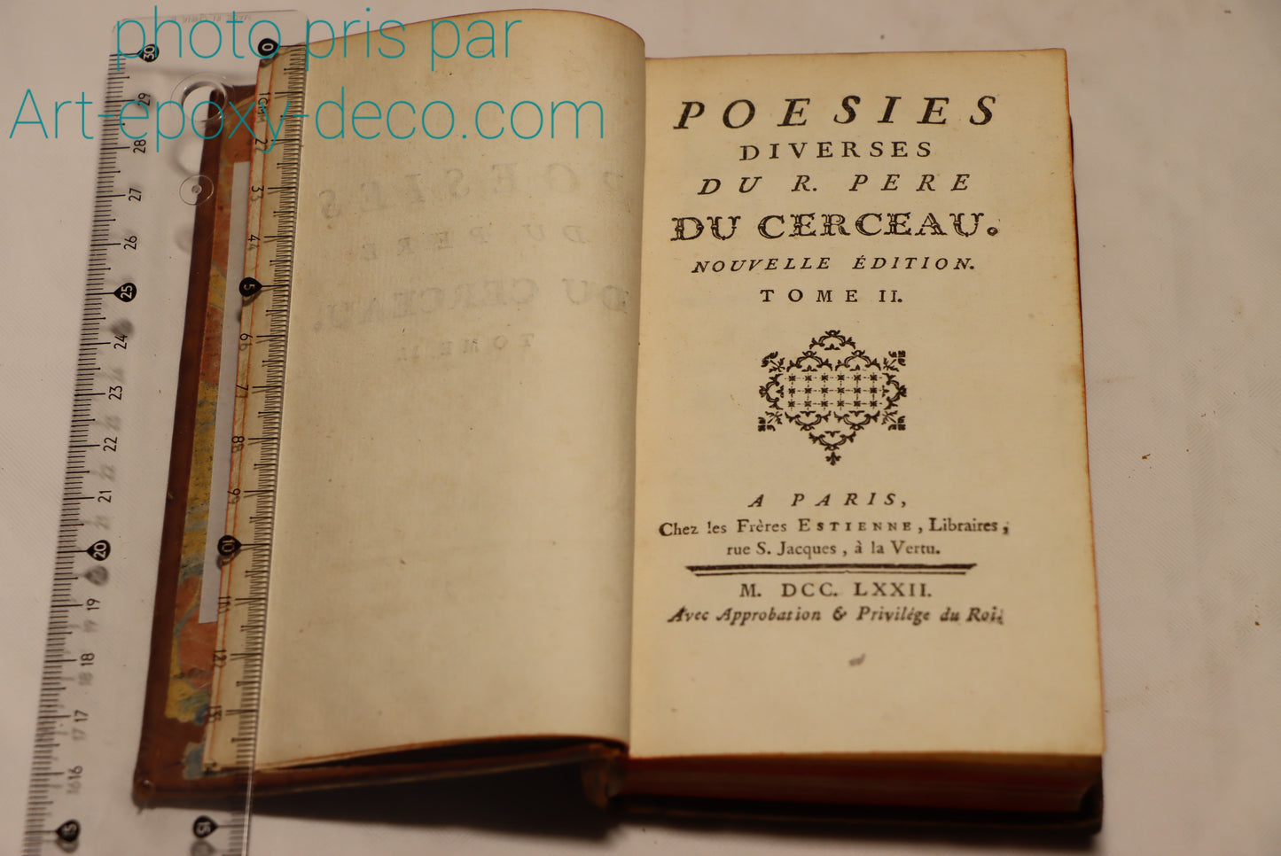 Various poems by Father du Cerceau. 2 complete volumes. 1772