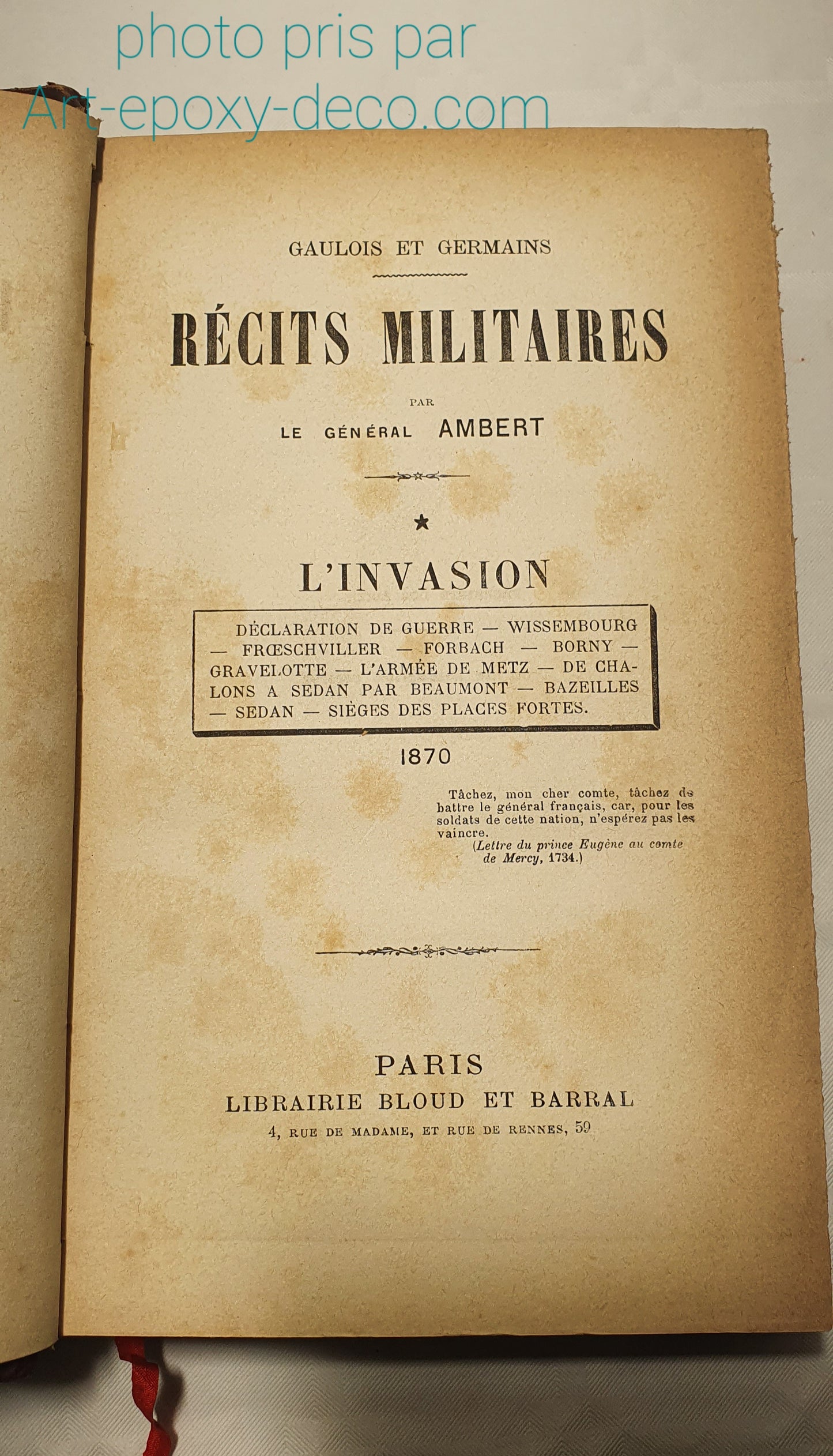 Récits Militaires par General Ambert 1870