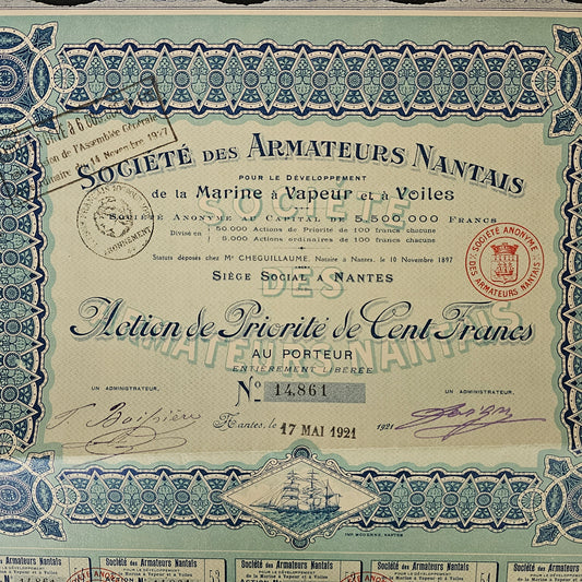 Society of Nantes Shipowners for the Development of Steam and Sail Navy